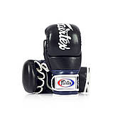 Рукавиці греплінгові для ММА Fairtex FGV18 Black/Blue L, фото 2