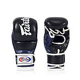 Рукавиці греплінгові для ММА Fairtex FGV18 Black/Blue L, фото 5