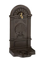 Мийка садова пристінна з краном, коричнева