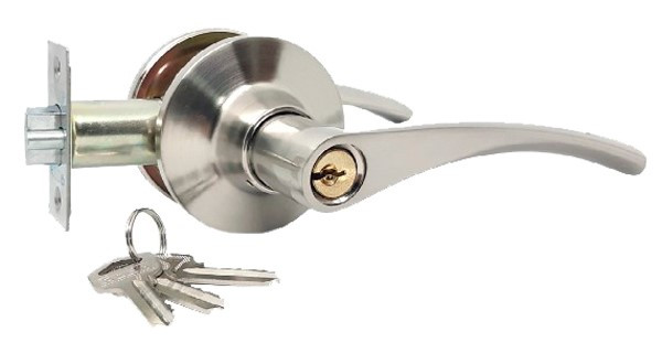 Дверна ручка кноб KEDR NEW D80-23ET SS, сатин (Китай), фото 1