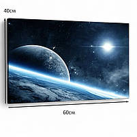 Картина фотодрук на полотні Космос Планети Зірки Вид на Землю 60х40см, фото 4