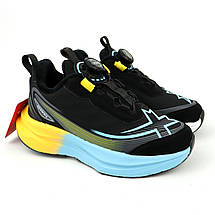 Теплі чорні кросівки швидка шнурівка для хлопчика тм Apawwa, фото 2