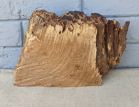 Фрагмент амбарного дубу, для декору будинку, d 200х260мм., фото 1