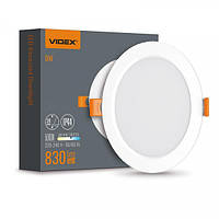 LED світильник Back вбудований круглий VIDEX 9W 5000K