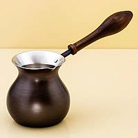 Турка для кави ZH 450 мл мідна темна Патіна по турецьки