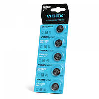 Батарейка літієва Videx CR1620 5шт BLISTER CARD