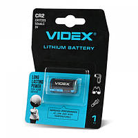 Батарейка літієва Videx CR2 1шт BLISTER CARD