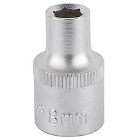 Насадка шестигранна коротка 1/2" 8 мм CrV mid SIGMA (6071081)