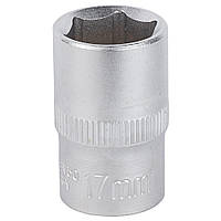 Насадка шестигранна коротка 1/2" 17 мм CrV mid SIGMA (6071171)