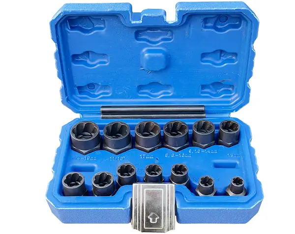 Набір головок для викручування пошкоджених болтів 6-19 мм Silver S10755, фото 1