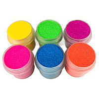 Набір гліттера великий для біо-тату №3 glitter-set-big-6x-3, 6 шт по 12 мл