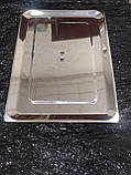 Лоток медичний металевий прямокутний (з кришкою та ручкою) 3л, фото 5