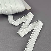 Резинка ажурна, оздоблювальна 10мм - біла