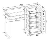 Стіл письмовий СП-1 №11, Дуб Сонома Трюфель, 1100/550/760, фото 2