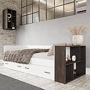 Полиця навісна Т-11, Антрацит, 400/300/760, фото 4