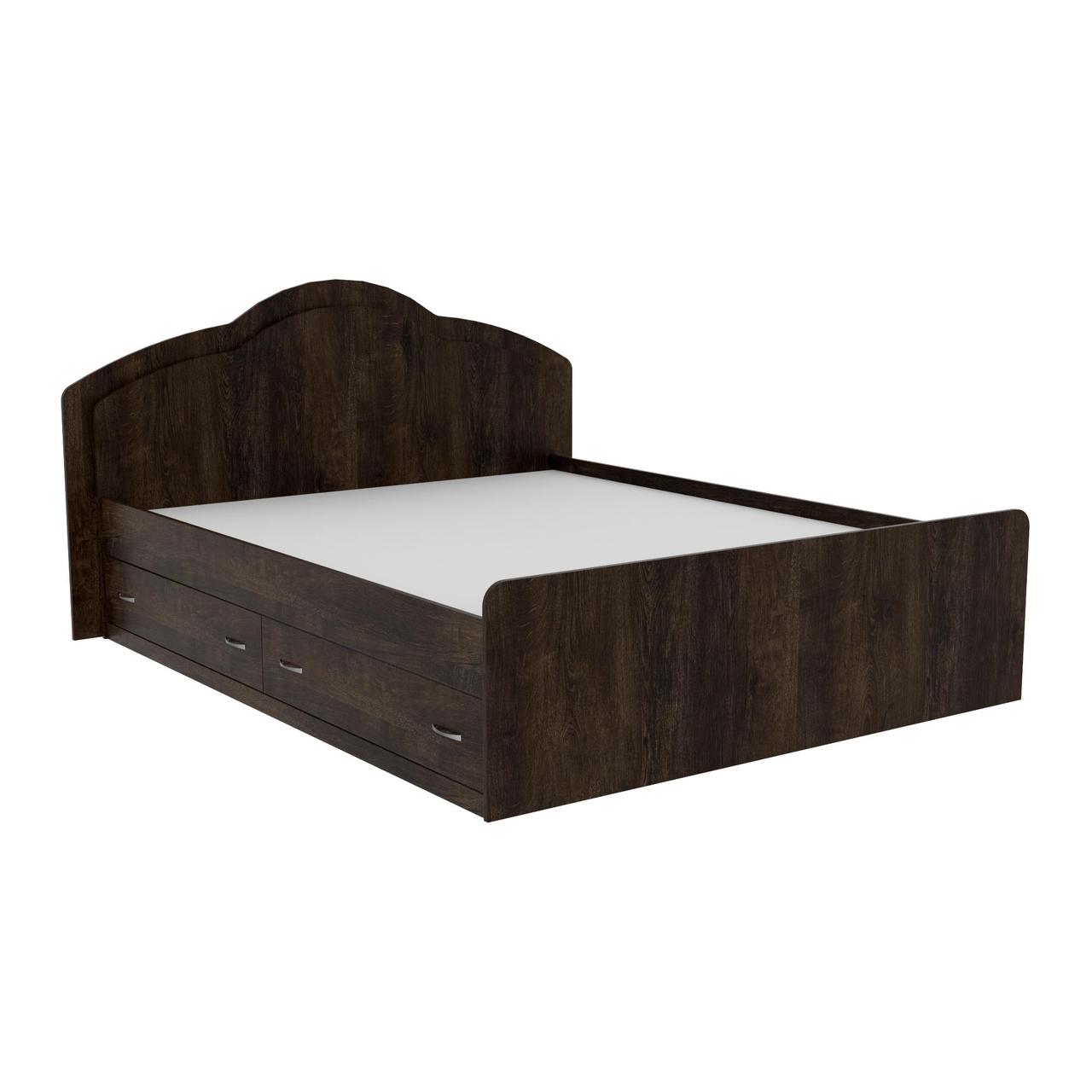 Ліжко Діана двоспальне з 2-ма ящиками, Дуб Конкордія, 2048х1410х1030, фото 1