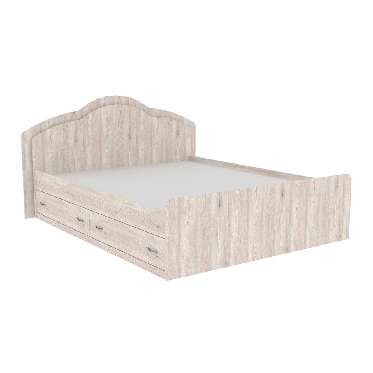 Ліжко Діана двоспальне з 2-ма ящиками, Самоа Димчастий, 2048х1410х1030, фото 1