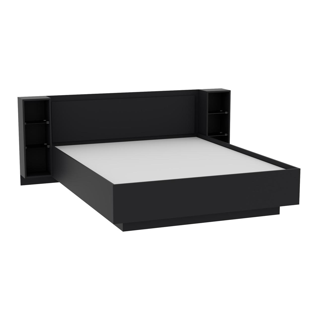 Ліжко Крістал №1 двоспальне, Антрацит, 2035х1976х850, фото 1