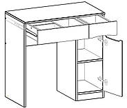 Трюмо Дельта, Антрацит, 850/450/850, фото 3