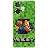 Чохол Силіконовий з Картинкою на OPPO A5 Pro (Майнкрафт, Minecraft)