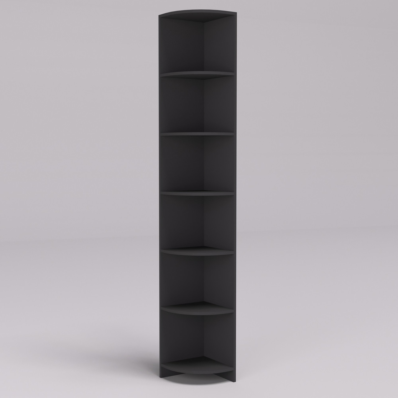 Тумба офісна, стелаж ОК-1 угловая, Антрацит, 320/320/2100, фото 1