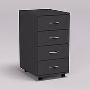 Тумба офісна ТМ-1, Антрацит, 400/520/750, фото 2