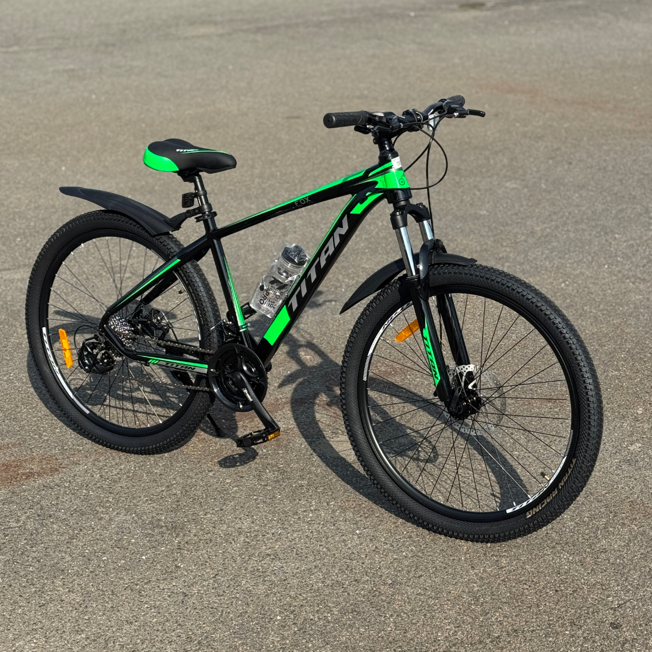 Велосипед Titan 26" FOX 2025 Рама-13" black-green