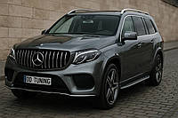 Передняя решетка радиатора GT Panamericana (для GLS) для Mercedes GL/GLS сlass X166 2012-2019 гг