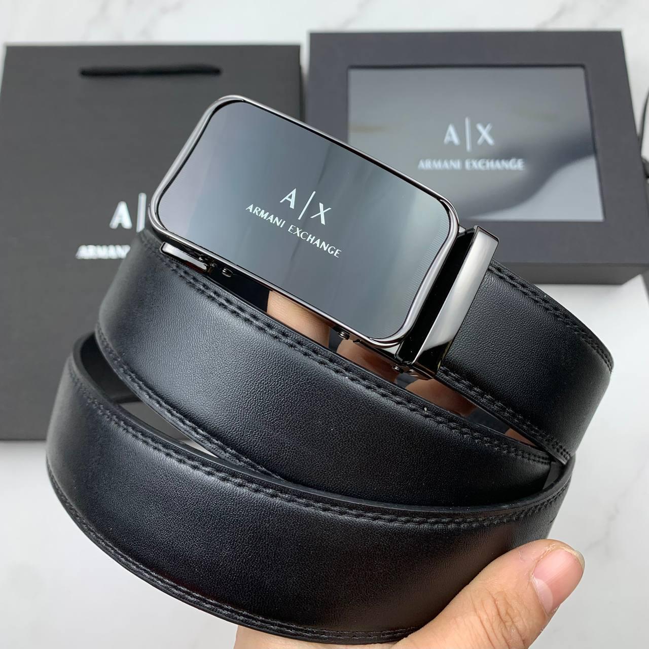 Чоловічий шкіряний ремінь Giorgio Armani, фото 1