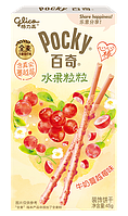 Палички Glico Pocky зі смаком молока та журавлини Milk Cream Cranberry Flavor, 45 г