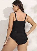 4Купальник слитный Fuba 23087 черный(В НАЛИЧИИ ТОЛЬКО 52 54 56 58 60 УКР р-ры), фото 3