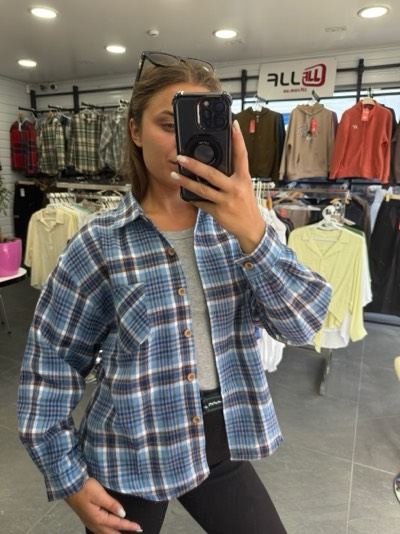 Жіноча котонова сорочка (р-ри: 46-50) 701-10 (в уп. один колір) весна-осінь. вир-во Туреччина., фото 1