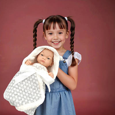 Дитяча лялька з конвертом подарунок дівчинці Реалістичний пупс з пледом іграшкове немовля реборн 25 см ковдра