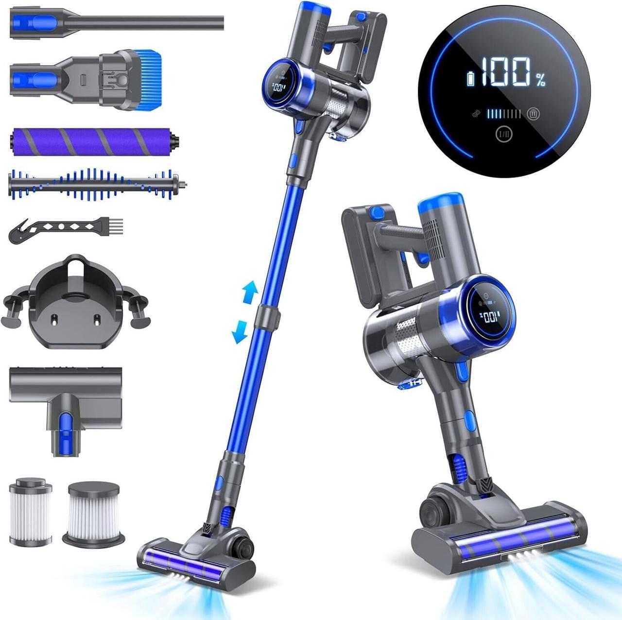 Легке б/в Бездротовий пилосос NIOGA P2 6 в 1 33 кПа та 45 хвилин роботи, фото 1