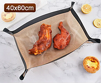 Термостійкий килимок для випічки 40*60 см, багаторазовий силіконовий килимок для випікання на застібках