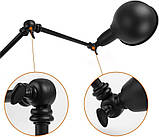 TRADE® Чорні ретро-регульовані настінні світильники У промисловому стилі Ковані стовпи з довгими важелями Настінна лампа, фото 2