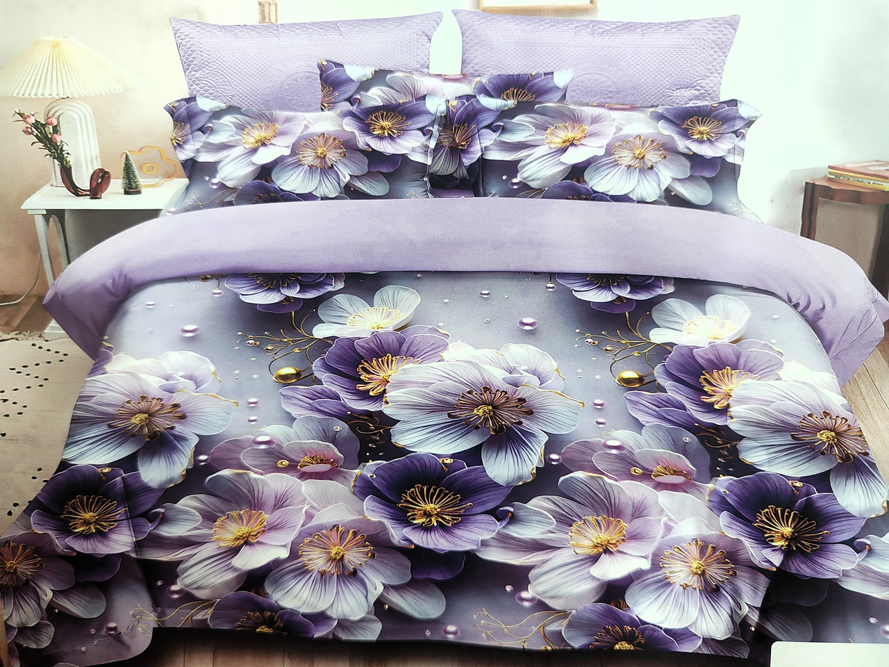 Постільна білизна з обємним малюнком L&M Home Textiles 5D - євро розмір