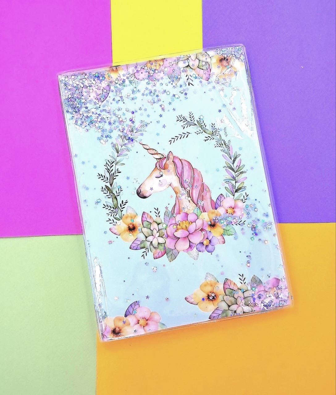 Блокнот з водою і блискітками А5 80 аркушів, фото 1