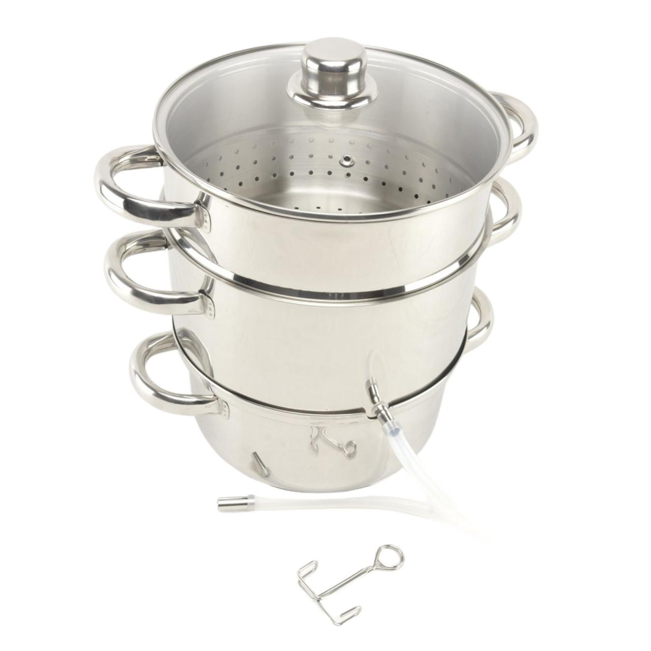 Каструля соковарка А-Плюс 1312 8 л, нержавіюча сталь, фото 1