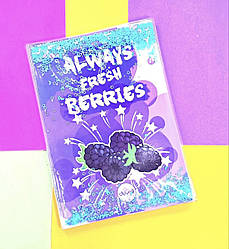 Блокнот з водою і блискітками А5, 80 аркушів Синій