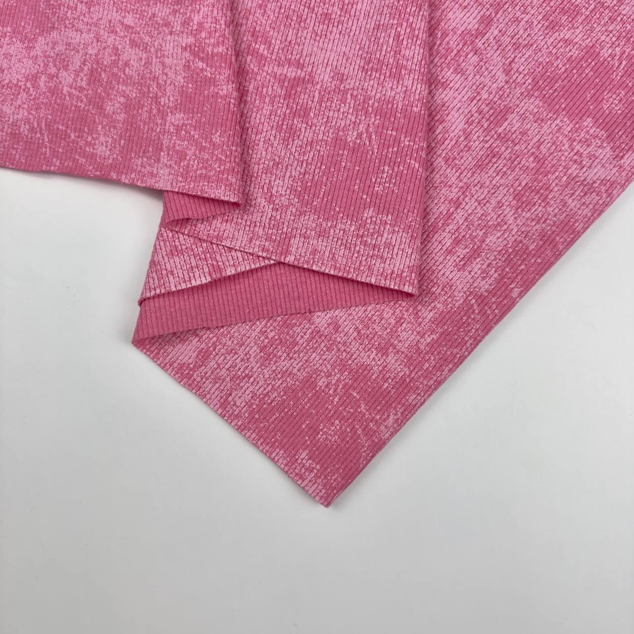 Кашкорсе Рожевий мармур для тринитки (полотний) ВІДРІЗ 0.47 см ШИРИНА 100 см