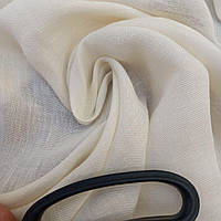 Тканина «Бамбук-Льон» молочного кольору (312 см шир.)