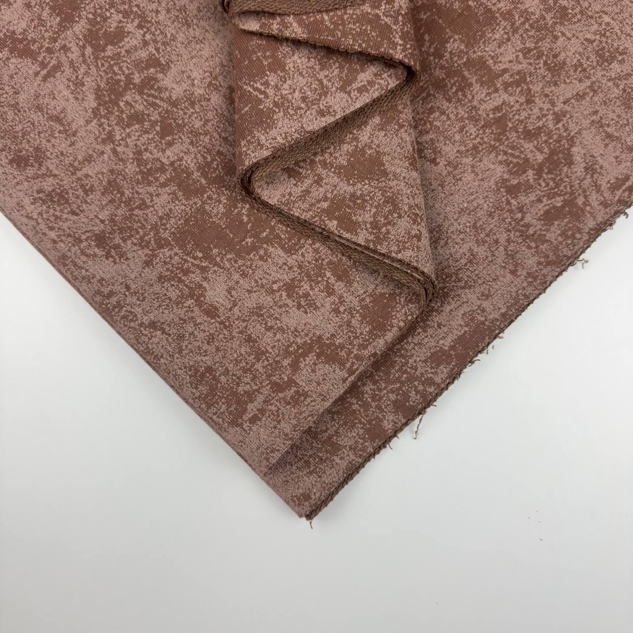 Тринитка петля мармур "Коричневий", щільність 380 г/м2., фото 1