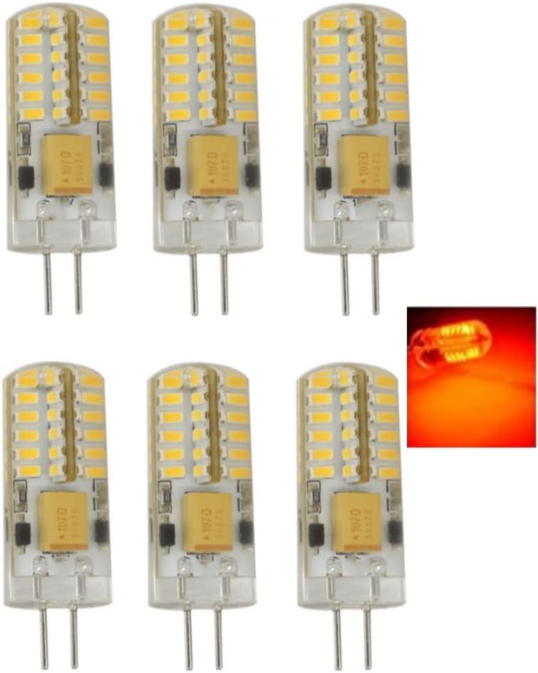 (6-PACK) Найяскравіша 3-Ватна світлодіодна лампа G4 12 В змінного/постійного струму, 48 SMD 3014 світлодіодів, 3 Вт, фото 1