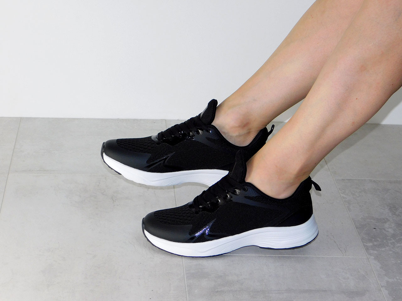 Кросівки жіночі текстильні весна літо чорні, фото 1