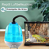 ECUTEE Рептилій Зволожувач Тераріум, 4 Л Рептилій Зволожувач Туман Машина 300 мл/год Великий Об'єм Туман Терраріум Розпилювач, фото 8