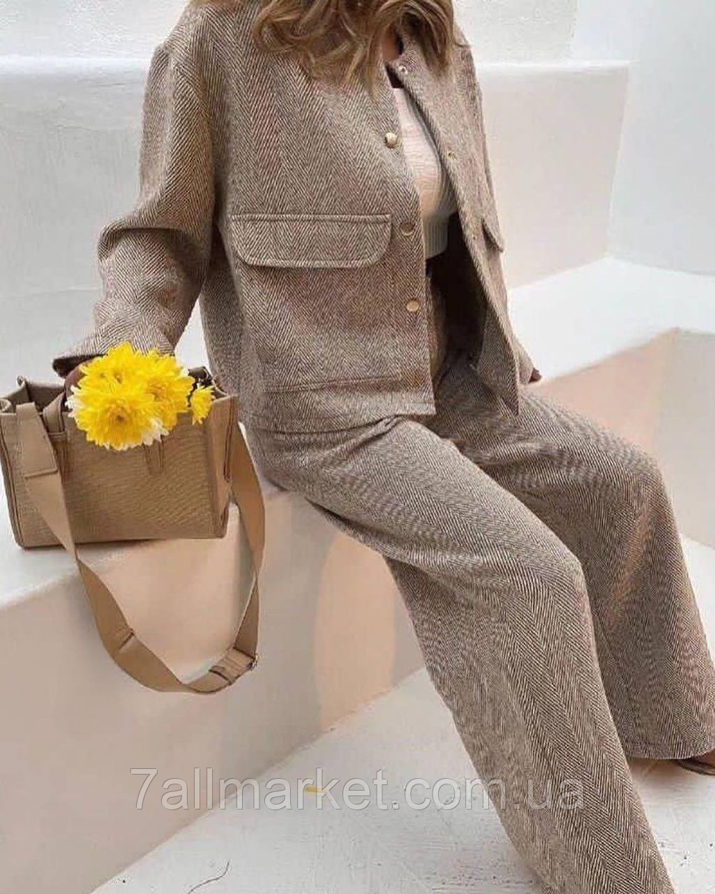 Костюм 2-ка жіночий кашеміровий (42-48) (3 кв) "FemZone" недорого від прямого постачальника