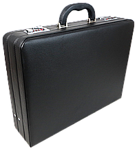 Класичний кейс, дипломат з еко шкіри Portfolio чорний