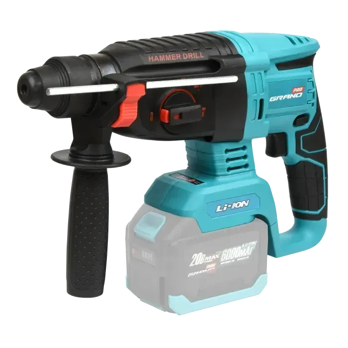 Акумуляторний ударний перфоратор Grand ПА-20/26 BL Brushless безщітковий 20V 2Дж (каркас) в коробці ®, фото 1