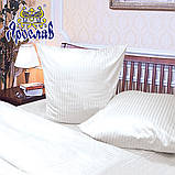 Наволочки сатин страйп 50х70 Ярослав, сатинова наволочка Біла, фото 3